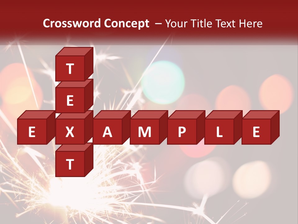 A Fireworks With Blurry Lights In The Background PowerPoint Template