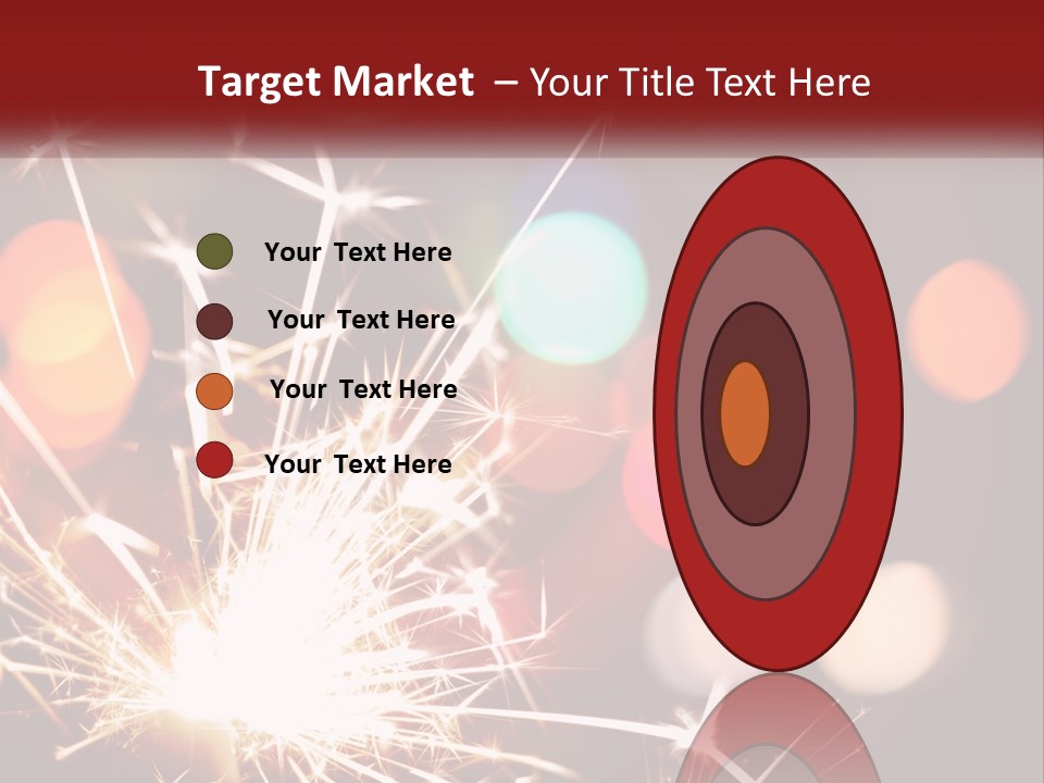 A Fireworks With Blurry Lights In The Background PowerPoint Template