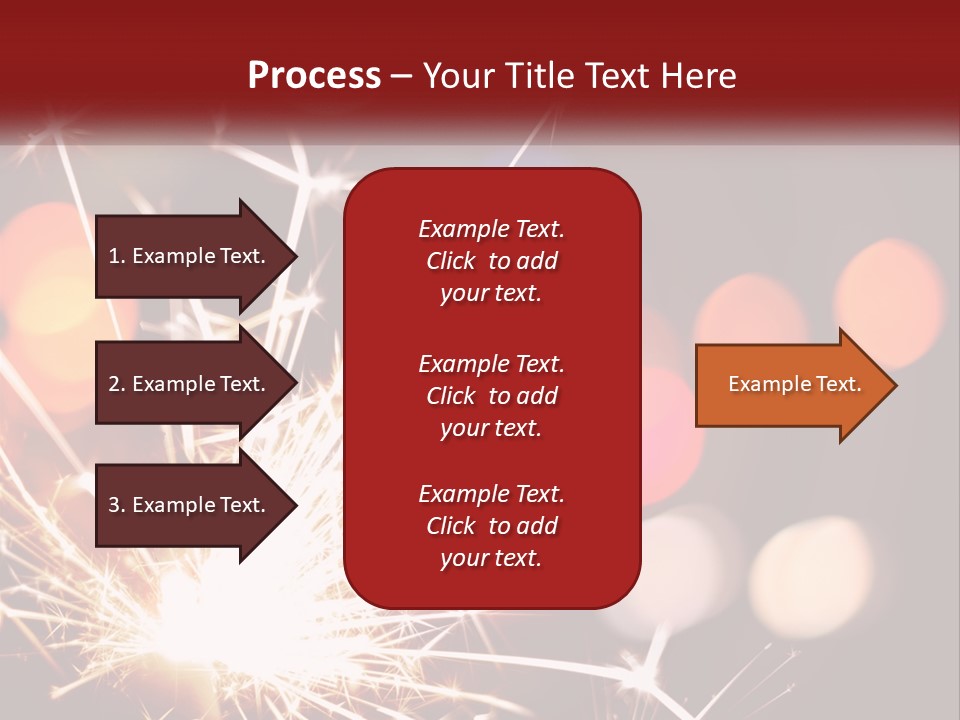 A Fireworks With Blurry Lights In The Background PowerPoint Template