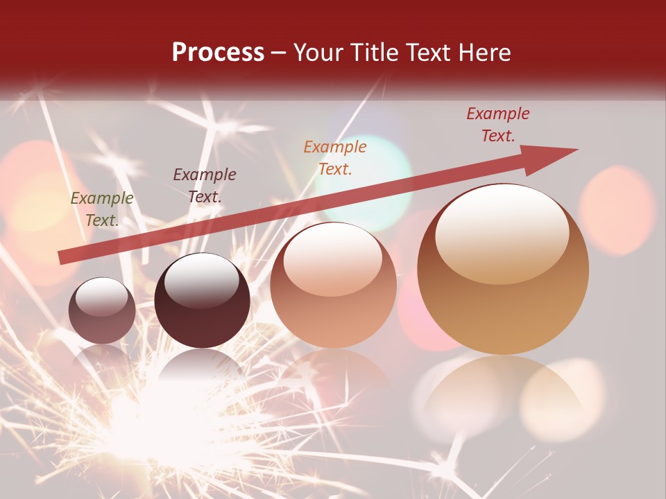 A Fireworks With Blurry Lights In The Background PowerPoint Template