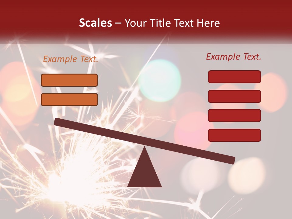 A Fireworks With Blurry Lights In The Background PowerPoint Template