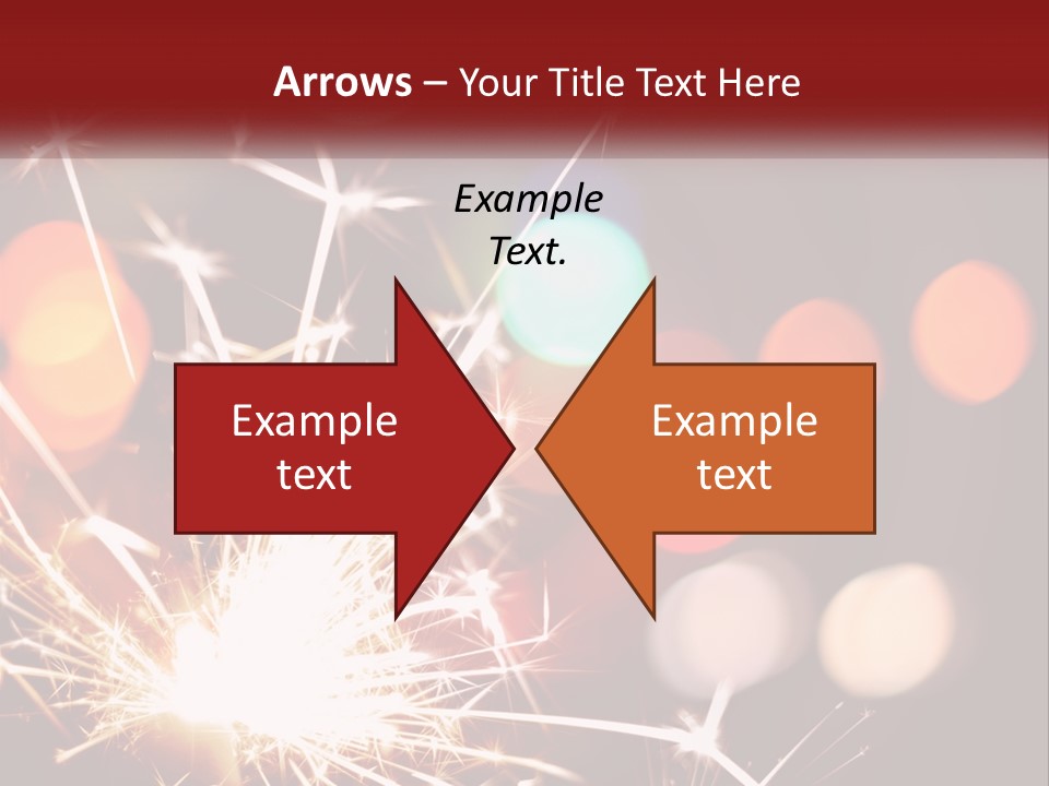 A Fireworks With Blurry Lights In The Background PowerPoint Template