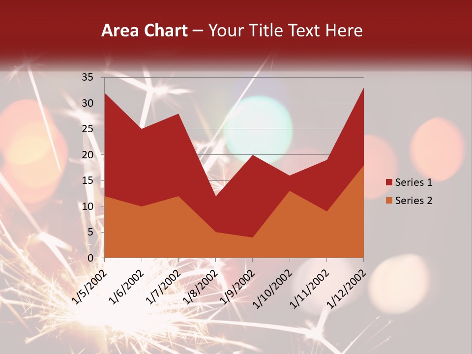 A Fireworks With Blurry Lights In The Background PowerPoint Template