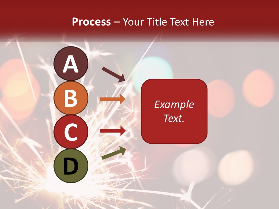 A Fireworks With Blurry Lights In The Background PowerPoint Template