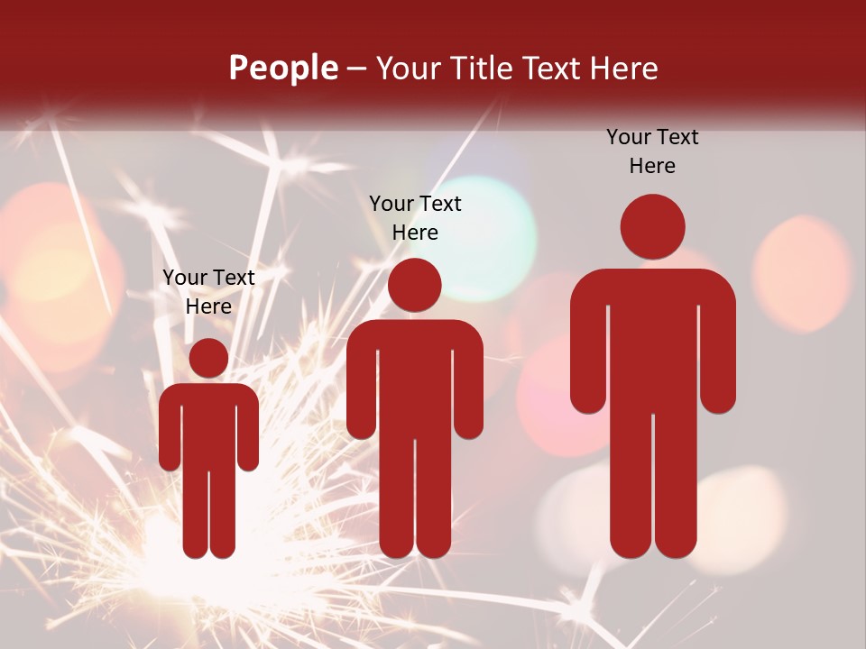 A Fireworks With Blurry Lights In The Background PowerPoint Template