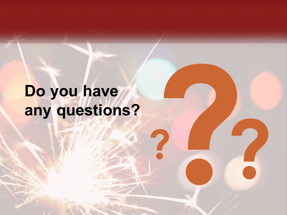 A Fireworks With Blurry Lights In The Background PowerPoint Template