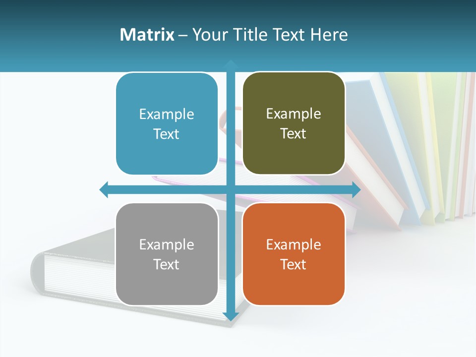 A Group Of Books Sitting On Top Of Each Other PowerPoint Template