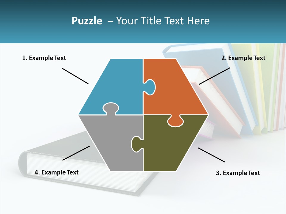 A Group Of Books Sitting On Top Of Each Other PowerPoint Template