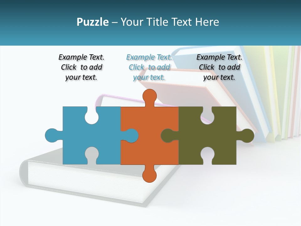 A Group Of Books Sitting On Top Of Each Other PowerPoint Template