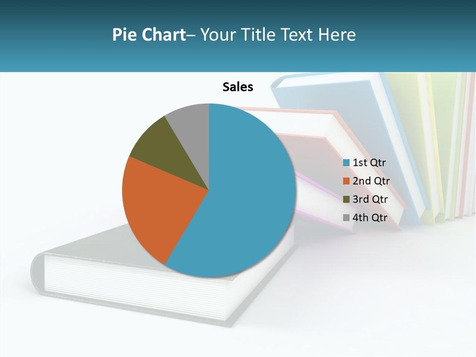 A Group Of Books Sitting On Top Of Each Other PowerPoint Template