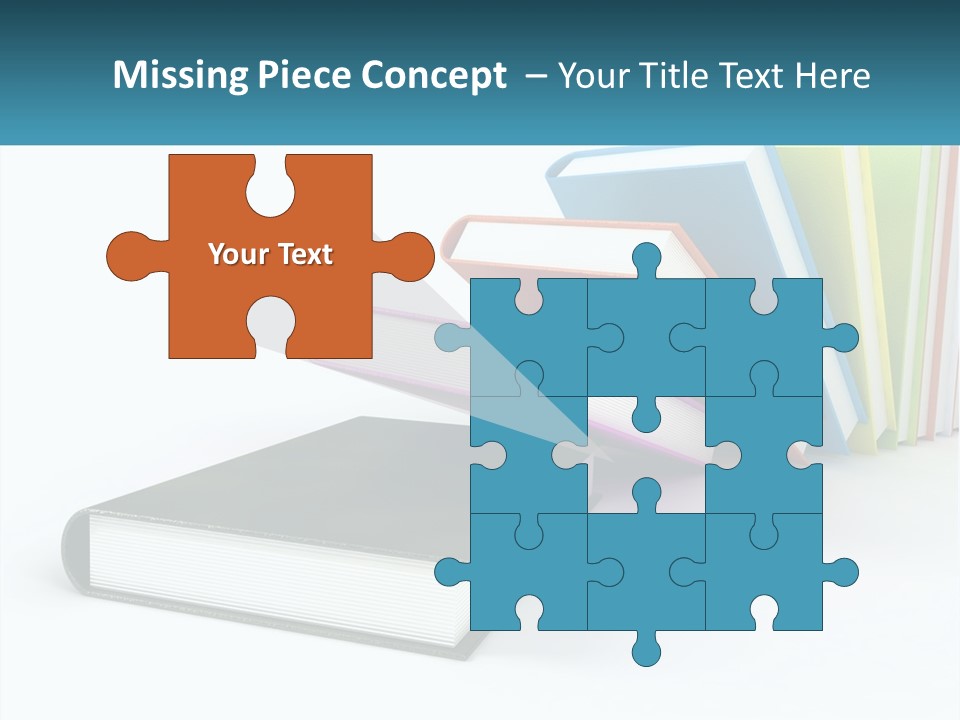 A Group Of Books Sitting On Top Of Each Other PowerPoint Template