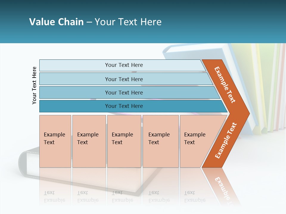 A Group Of Books Sitting On Top Of Each Other PowerPoint Template