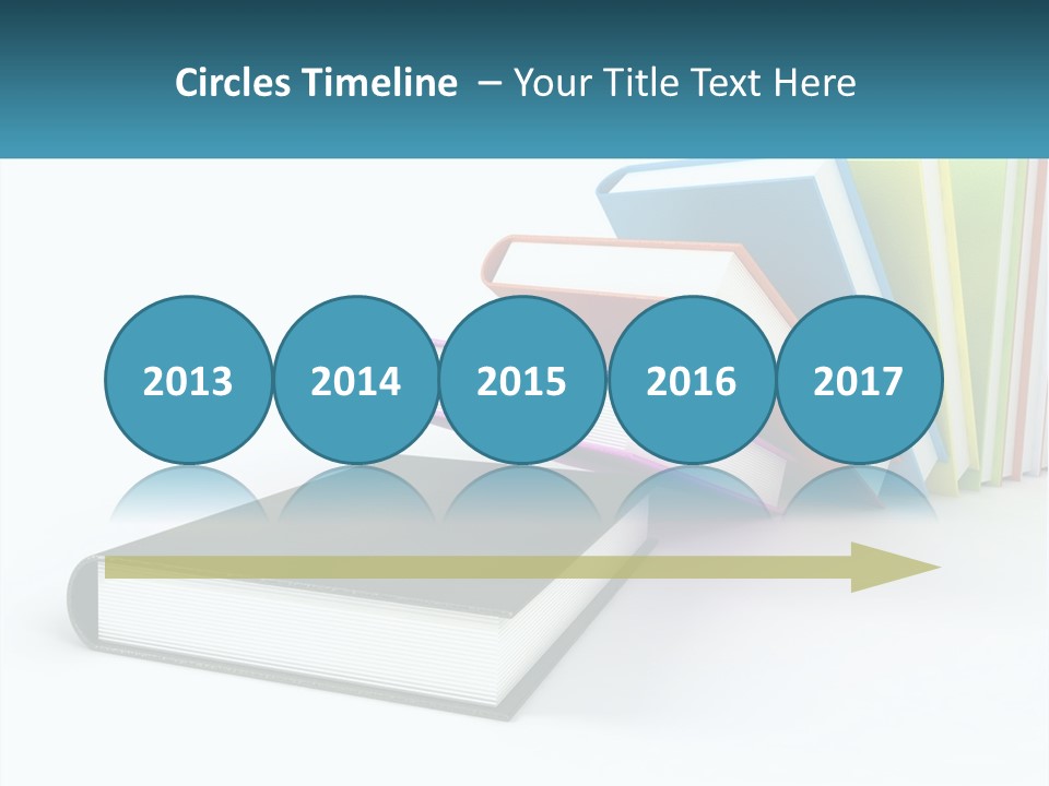 A Group Of Books Sitting On Top Of Each Other PowerPoint Template