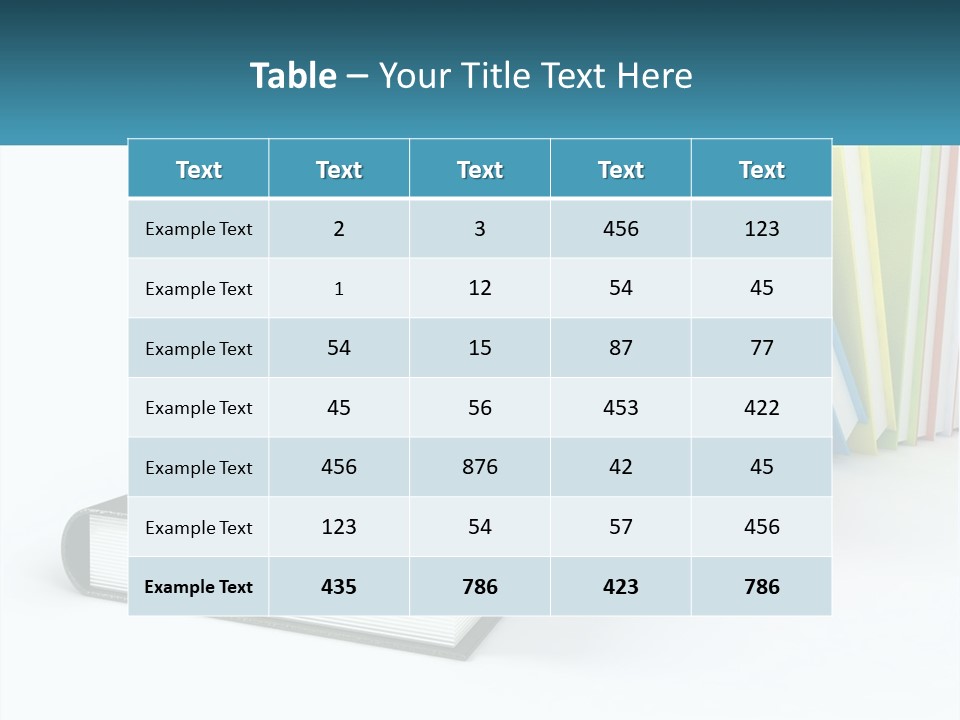 A Group Of Books Sitting On Top Of Each Other PowerPoint Template