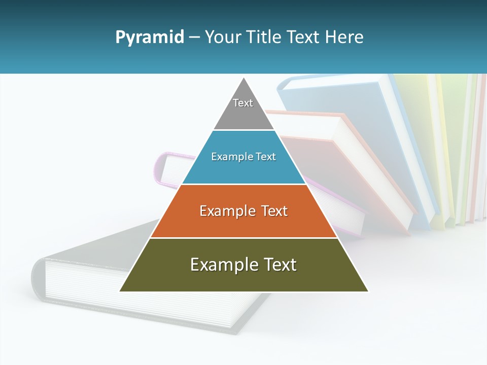 A Group Of Books Sitting On Top Of Each Other PowerPoint Template