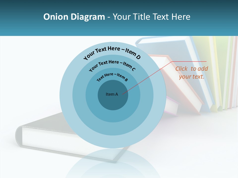 A Group Of Books Sitting On Top Of Each Other PowerPoint Template