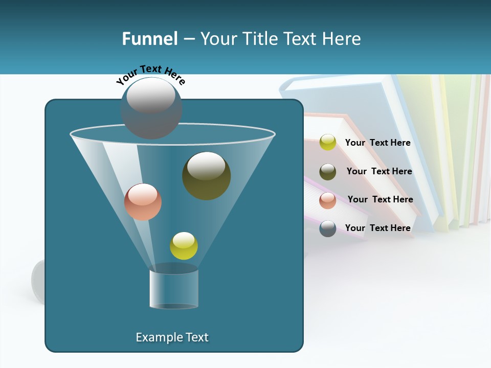 A Group Of Books Sitting On Top Of Each Other PowerPoint Template