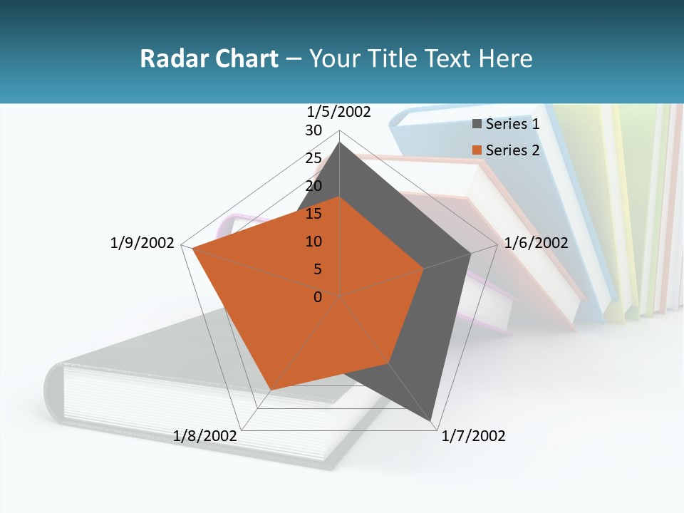 A Group Of Books Sitting On Top Of Each Other PowerPoint Template