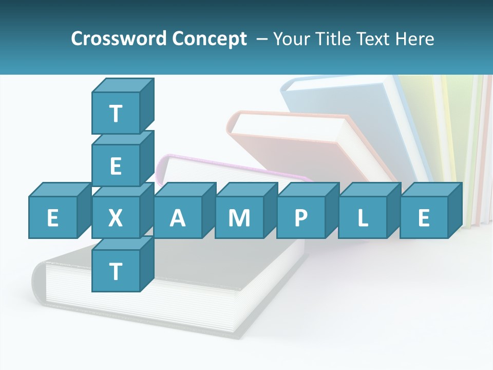 A Group Of Books Sitting On Top Of Each Other PowerPoint Template