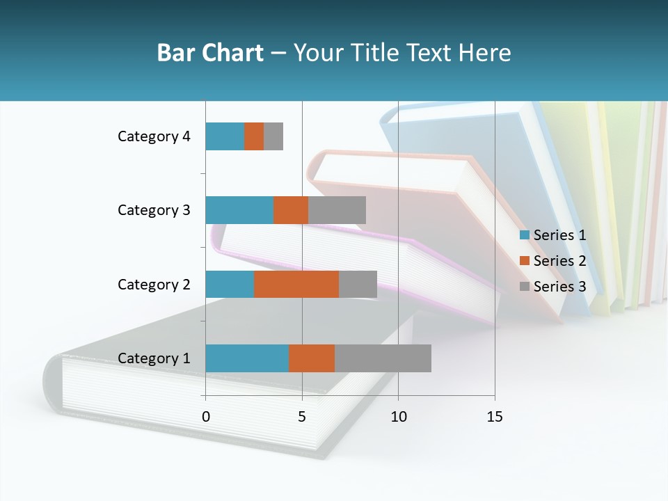 A Group Of Books Sitting On Top Of Each Other PowerPoint Template