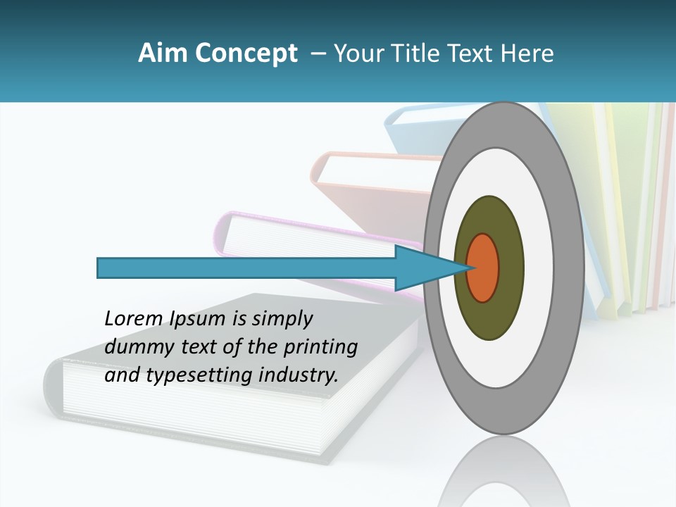 A Group Of Books Sitting On Top Of Each Other PowerPoint Template