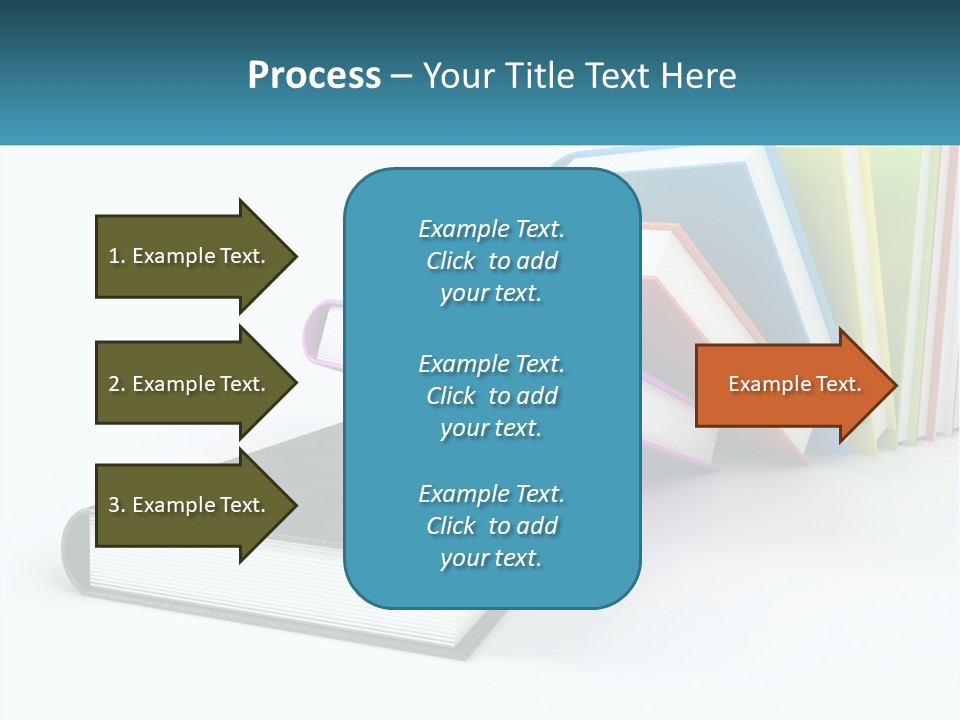 A Group Of Books Sitting On Top Of Each Other PowerPoint Template