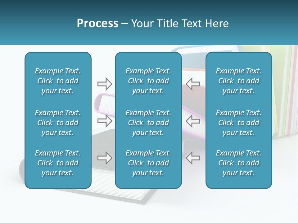 A Group Of Books Sitting On Top Of Each Other PowerPoint Template