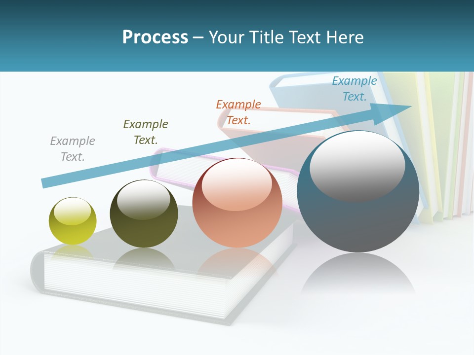 A Group Of Books Sitting On Top Of Each Other PowerPoint Template