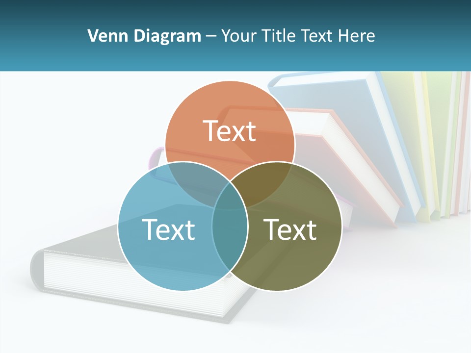 A Group Of Books Sitting On Top Of Each Other PowerPoint Template