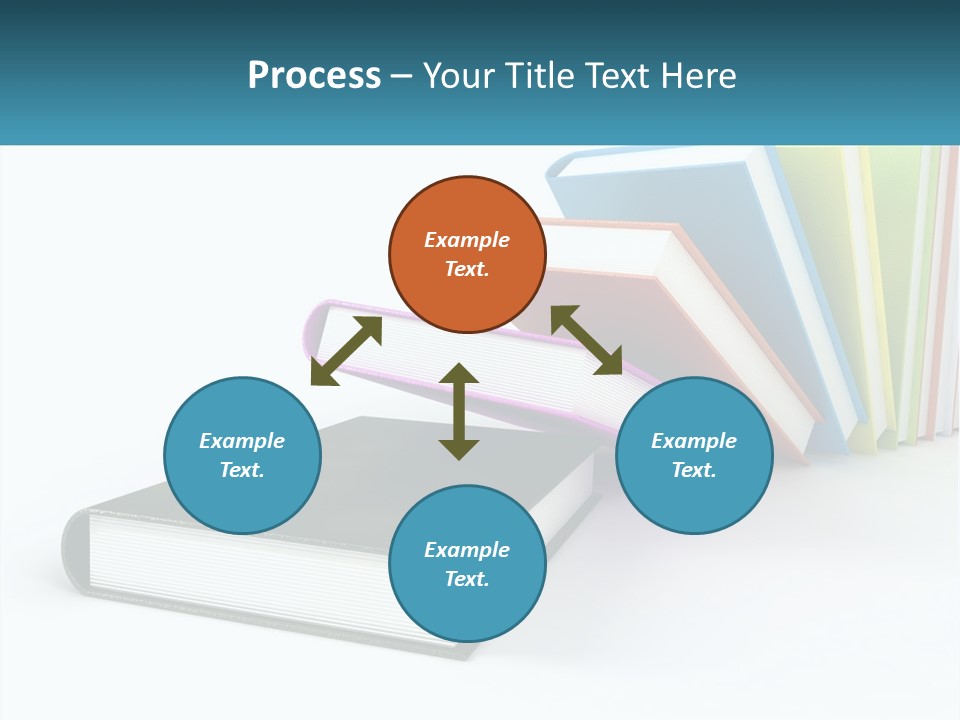 A Group Of Books Sitting On Top Of Each Other PowerPoint Template