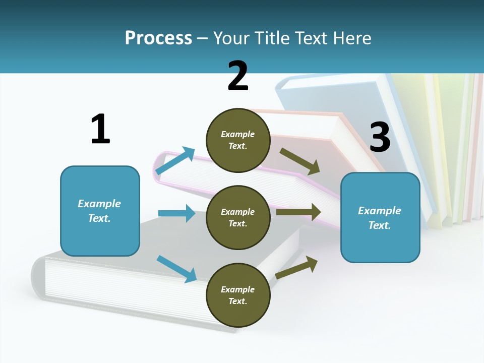 A Group Of Books Sitting On Top Of Each Other PowerPoint Template