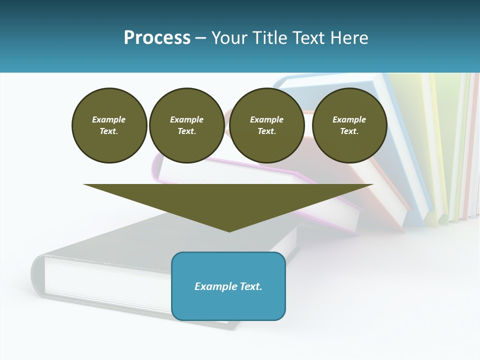 A Group Of Books Sitting On Top Of Each Other PowerPoint Template