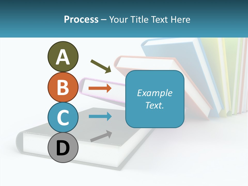 A Group Of Books Sitting On Top Of Each Other PowerPoint Template