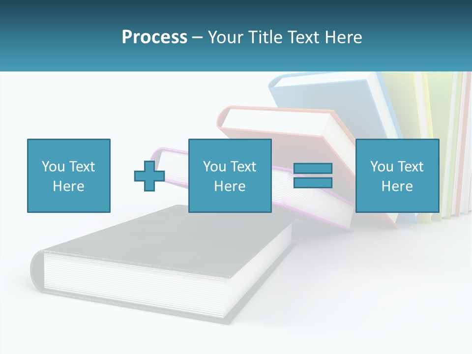 A Group Of Books Sitting On Top Of Each Other PowerPoint Template