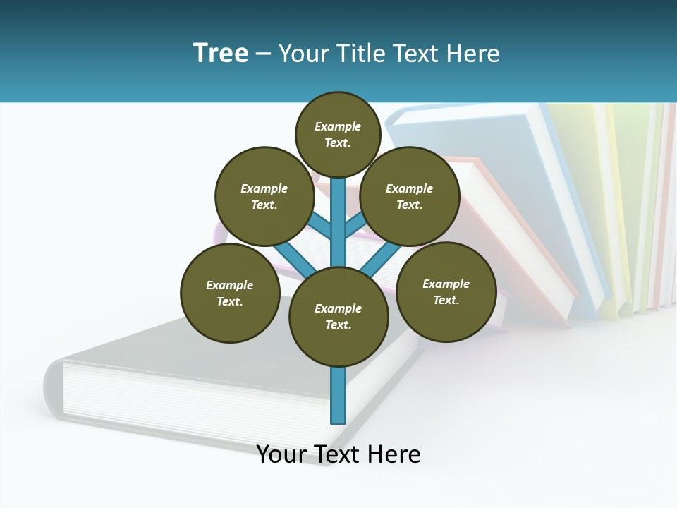 A Group Of Books Sitting On Top Of Each Other PowerPoint Template