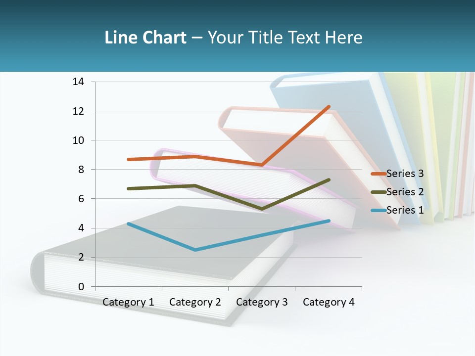A Group Of Books Sitting On Top Of Each Other PowerPoint Template