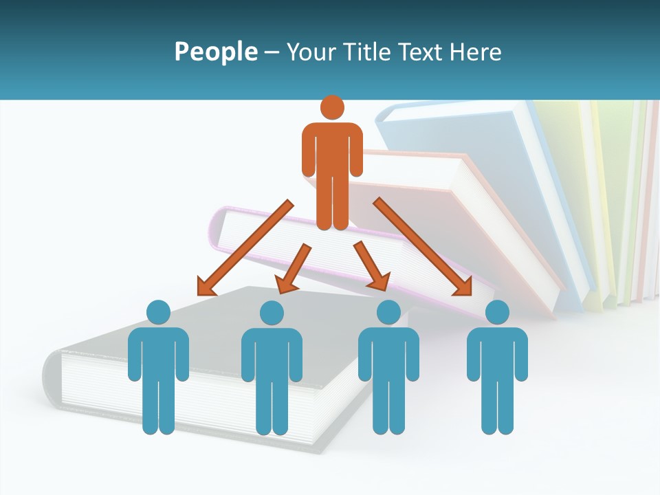 A Group Of Books Sitting On Top Of Each Other PowerPoint Template