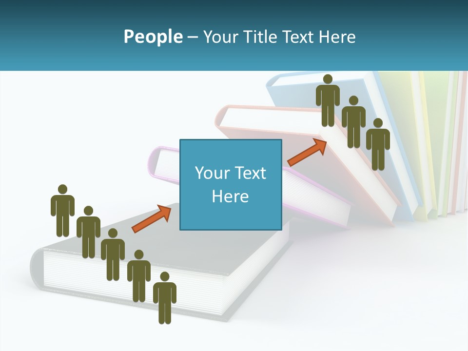A Group Of Books Sitting On Top Of Each Other PowerPoint Template