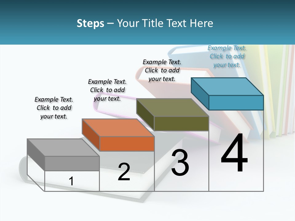 A Group Of Books Sitting On Top Of Each Other PowerPoint Template