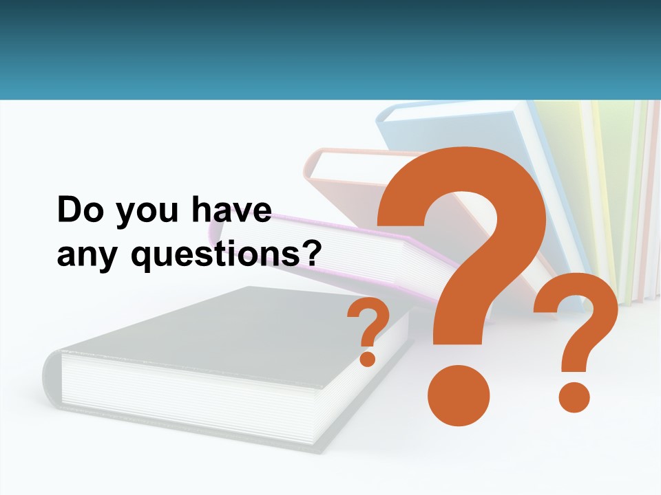 A Group Of Books Sitting On Top Of Each Other PowerPoint Template