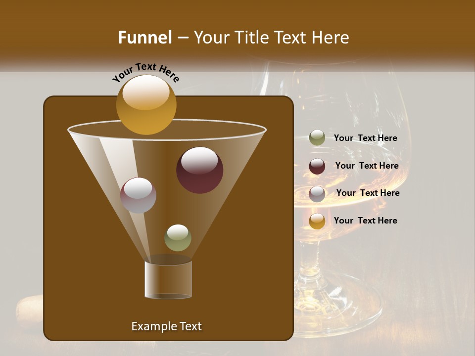 A Glass Of Wine And A Cigar On A Table PowerPoint Template