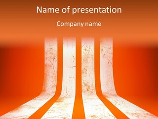 An Orange And White Powerpoint Presentation PowerPoint Template