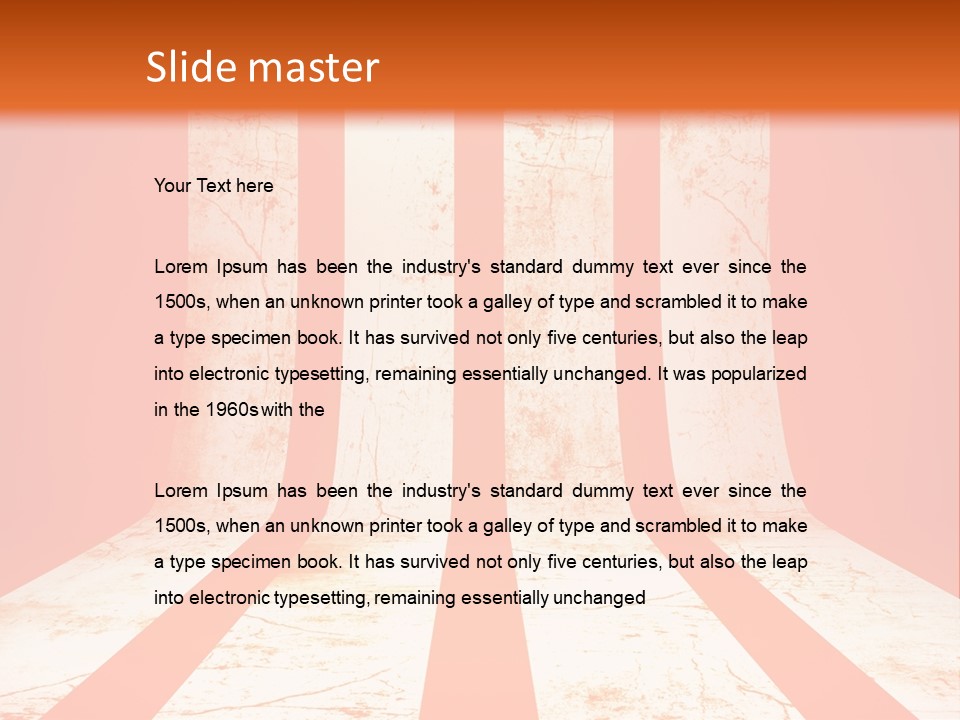 An Orange And White Powerpoint Presentation PowerPoint Template