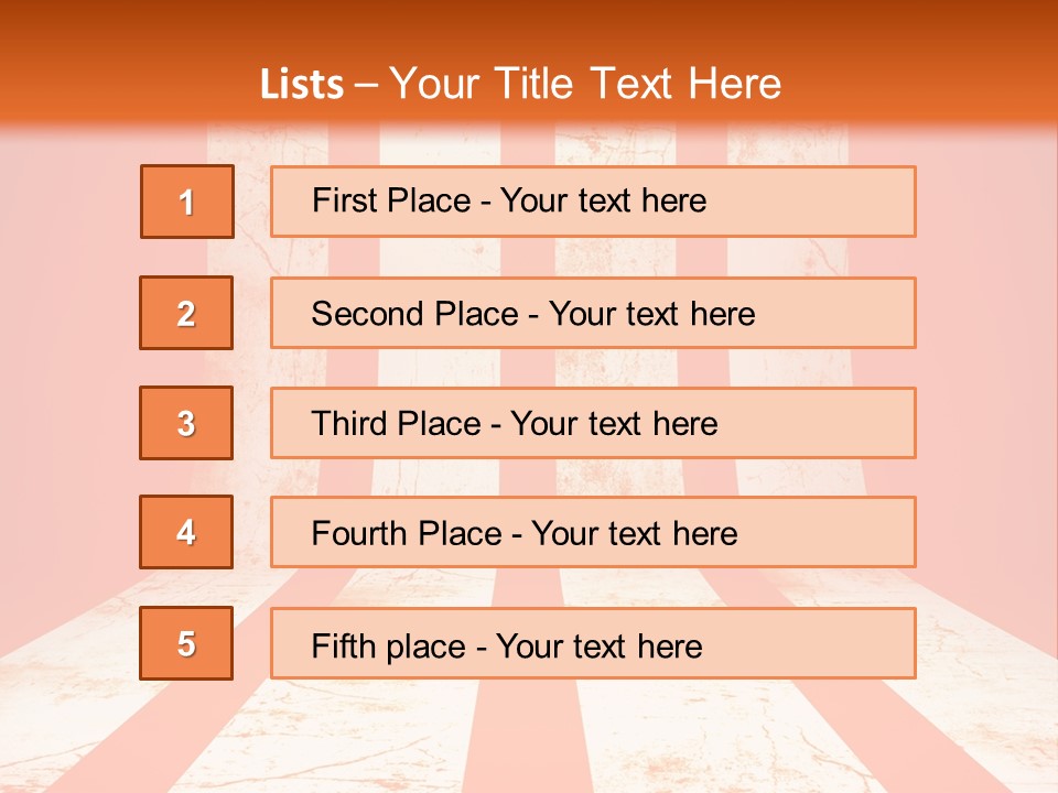 An Orange And White Powerpoint Presentation PowerPoint Template