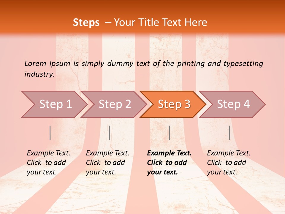 An Orange And White Powerpoint Presentation PowerPoint Template
