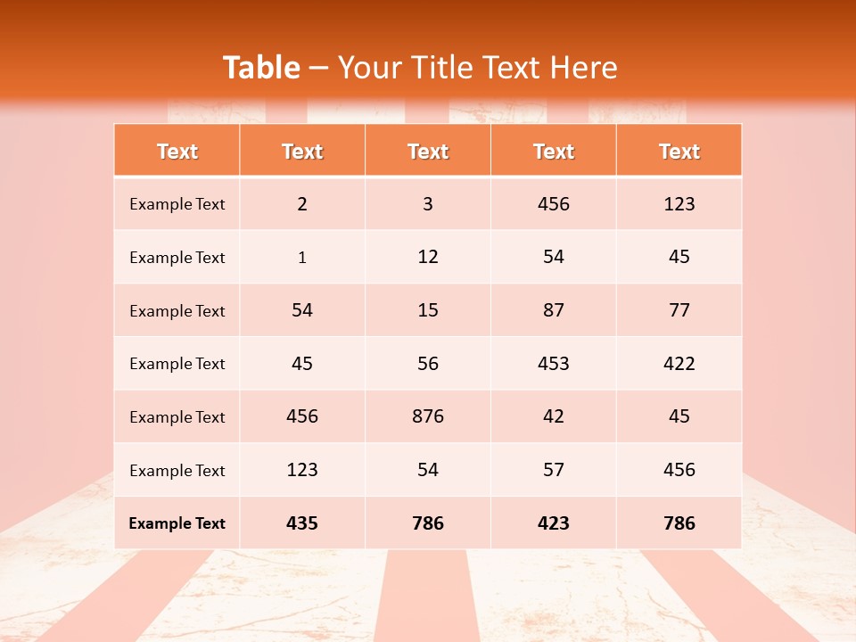An Orange And White Powerpoint Presentation PowerPoint Template