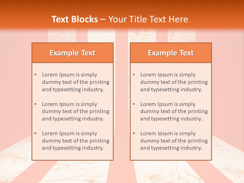 An Orange And White Powerpoint Presentation PowerPoint Template