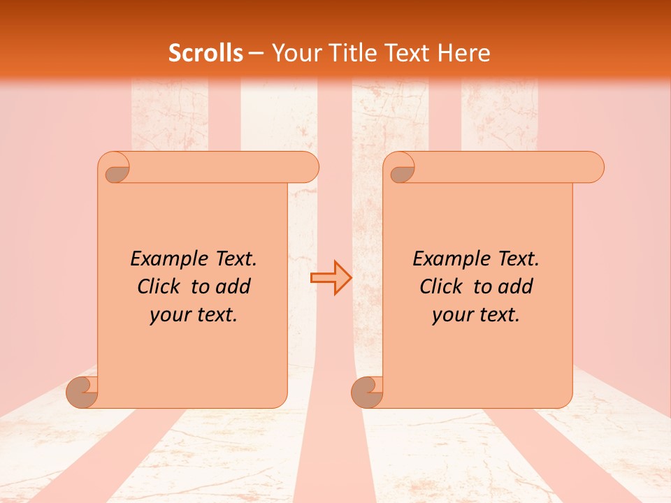 An Orange And White Powerpoint Presentation PowerPoint Template