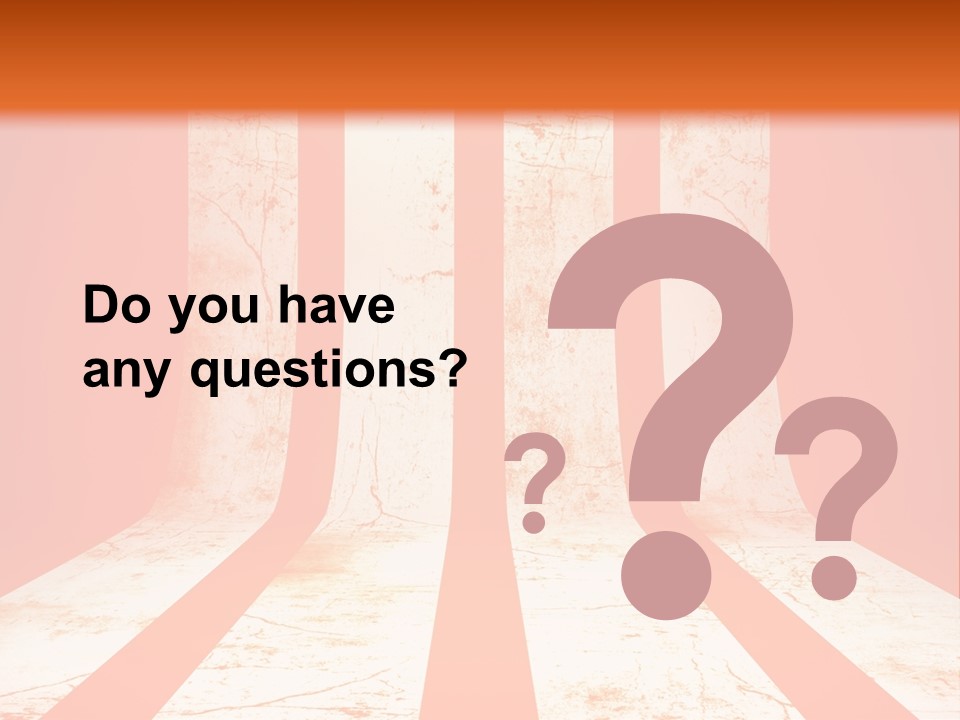 An Orange And White Powerpoint Presentation PowerPoint Template