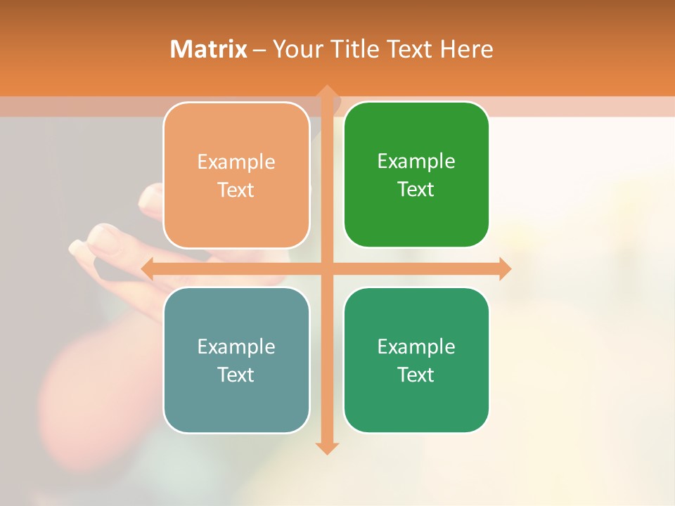 A Woman Holding A Cell Phone In Her Hand PowerPoint Template